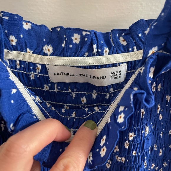 Faithfully the Brand Women’s Blue Floral Dress - 4US / 3AUS / S - Picture 4 of 5